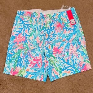 Nwt Lilly Pulitzer Men's Beaumont shorts Coral Bay